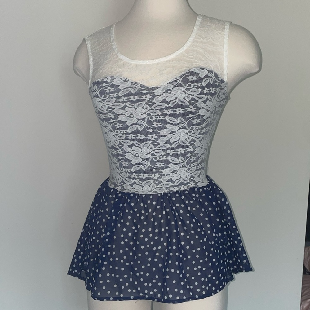 Peplum tank top